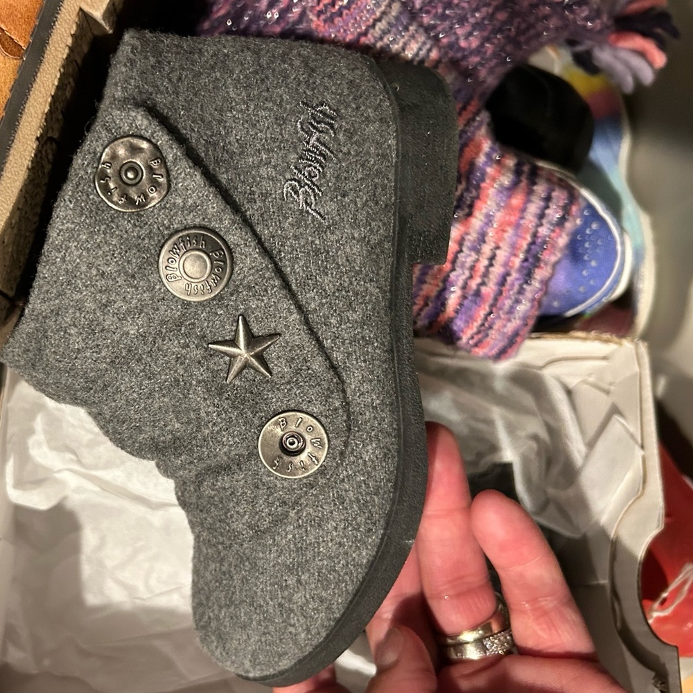 Toddler Gray ankle Blowfish Boot